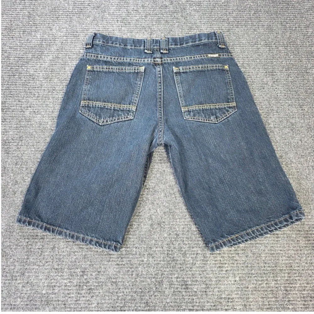 Wrangler Denim Carpenter Shorts Women's Sixe 18 Regular Blue Utility Mid Rise‎